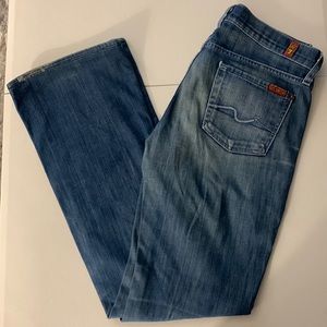7 For all mankind boot cut jeans size 26